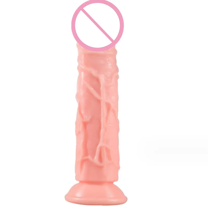 Skin Color Soft Silicone Realistic Dildo With Powerful Suction Cup Female Masturbator G Spot Stimulate Toys For Woman XXS-L 2#