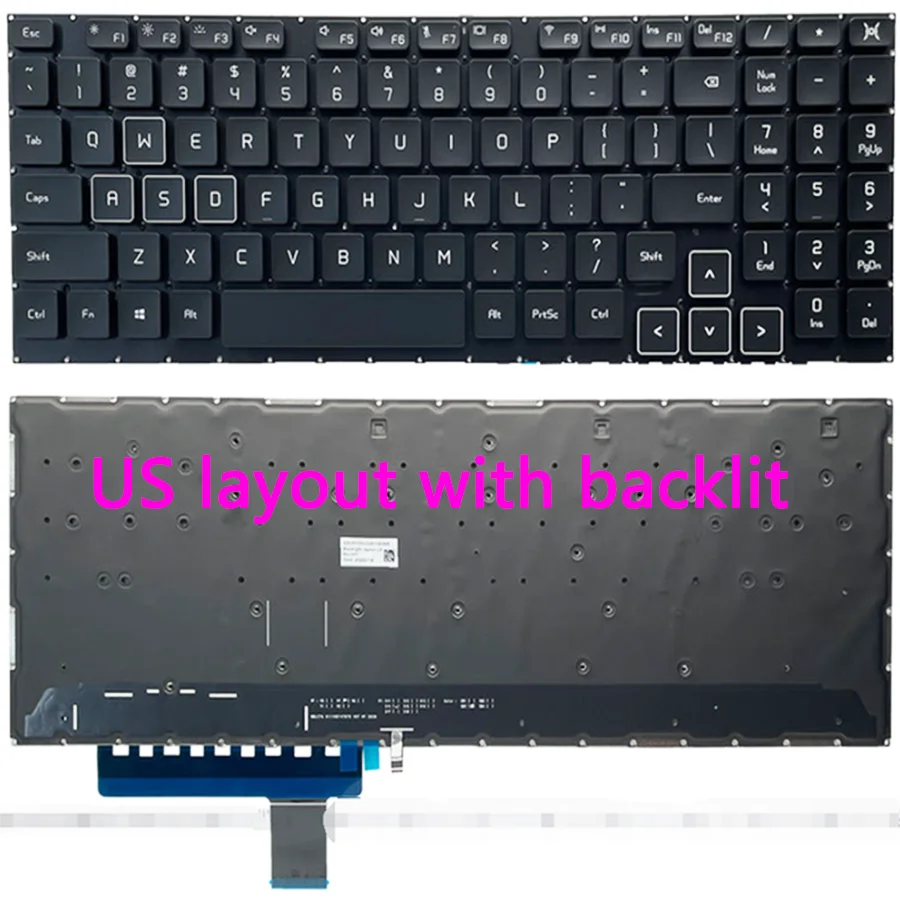 

Keyboard for HUAWEI V700 FRR-WFG9/WFD9 FRD-WFD9 with backlit US layout