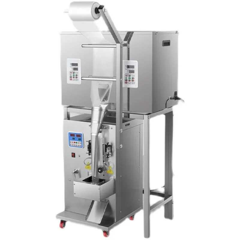 

Dual Feeder Screw Packing Machine Anti-Scratch Stainless Steel Hopper Full Auto Filling Sealing Cutting Machine(Customized)