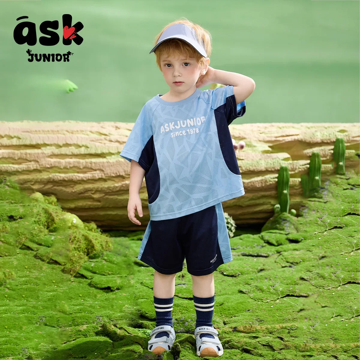اسأل جونيور بويز الصيف عطلة الموسم الأطفال الرياضة الصيف امتصاص الرطوبة التجفيف السريع قصيرة الأكمام + مجموعة تي شيرتات قصيرة للأطفال #6