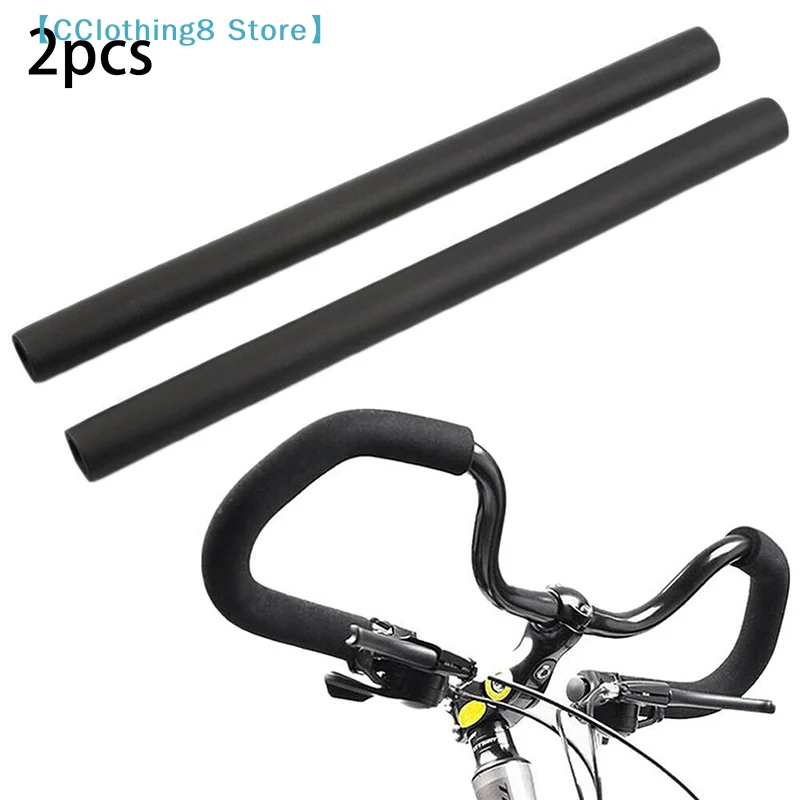 1Pair Bicycle Bike Handlebar Grips Cover Racing Bike Sponge Foam Tube Flexible Cuttable Anti-slip Cycling Sponge Cover【AliS8】