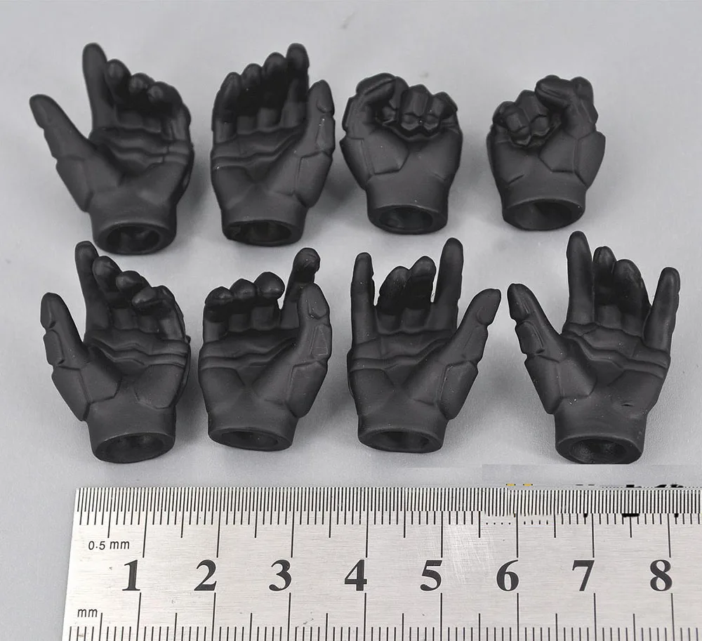 Medicom RAH Toys Model Soldier Knight Hand Gloved Types Changeable 8PCS/SET PVC Material For 12