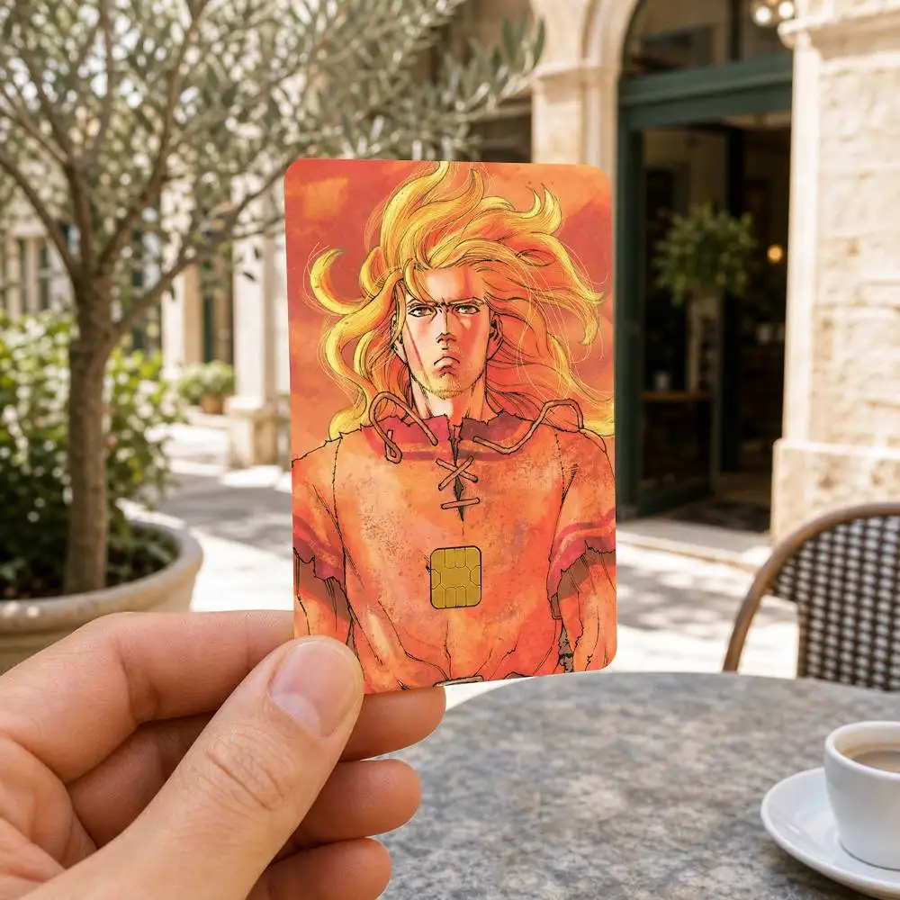 VINLAND SAGA Thorfinn HD Waterproof Card Skins Protective Stickers for Credit Bank Game Cards
