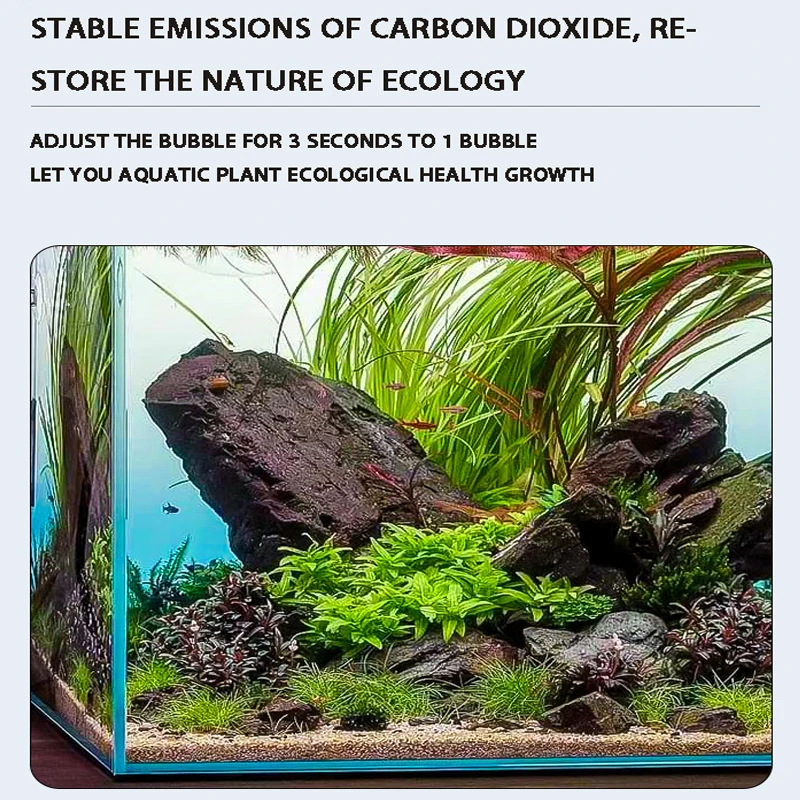 AC100-240V Aquarium CO2-Regler Elektromagnetisches Ventil Blasenzähler CO2-Kontrollsystem Fischbecken CO2-Druckminderventil – Detail 2