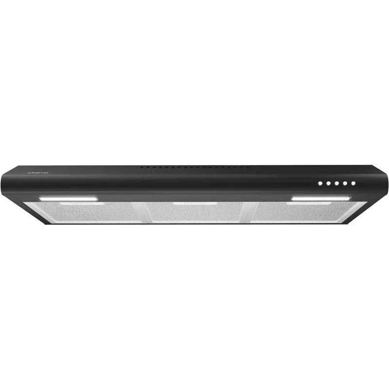 CIARRA Black Range Hood 30 inch Under Cabinet Ductless Range Hood Vent for Kitchen with Anti-fingerprint Design