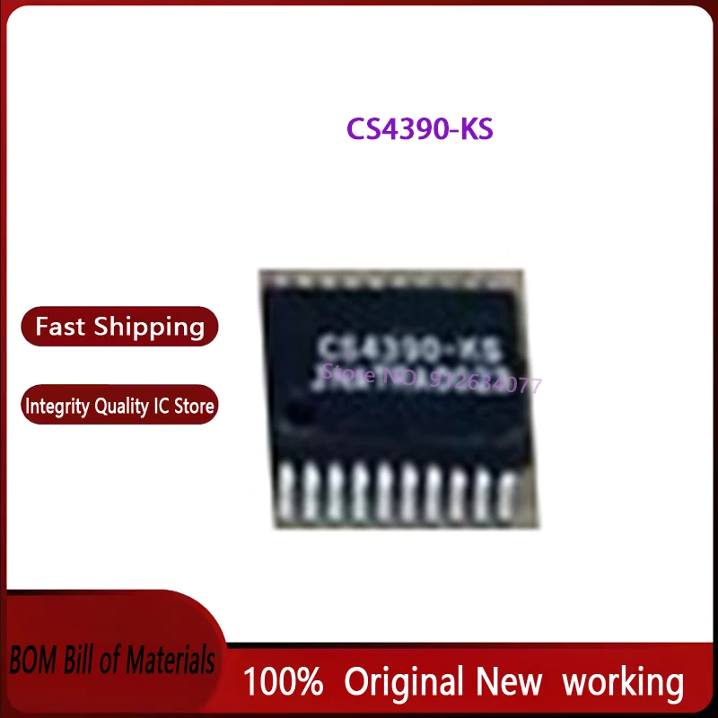 2PCS~10PCS/LOT CS4390-KS CS4390KS CS4390 SSOP20 100% New Spot stock