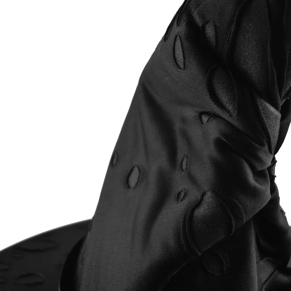 유니섹스 블랙 할로윈 마녀 모자 편안한 코스튬 액세서리 파티 헤드웨어 성인 및 어린이용 트릭트리트 마녀 모자