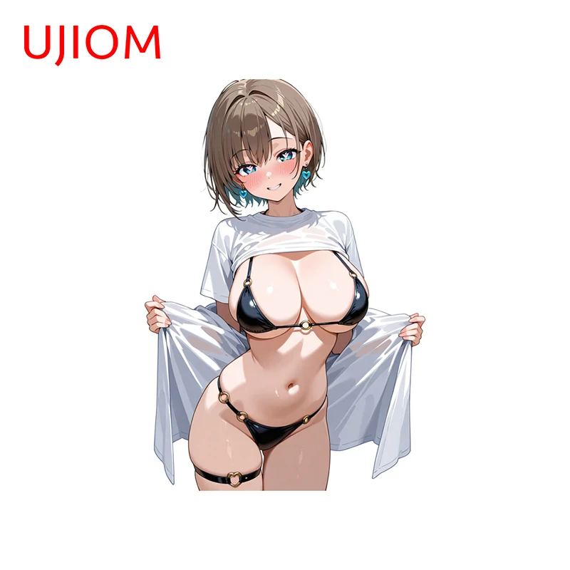 UJIOM Alluring Swimsuit Girl Wall Sticker Popular Amusing Chic Versatile High Quality Decal Suitable For Bedroom Bathroom Decor