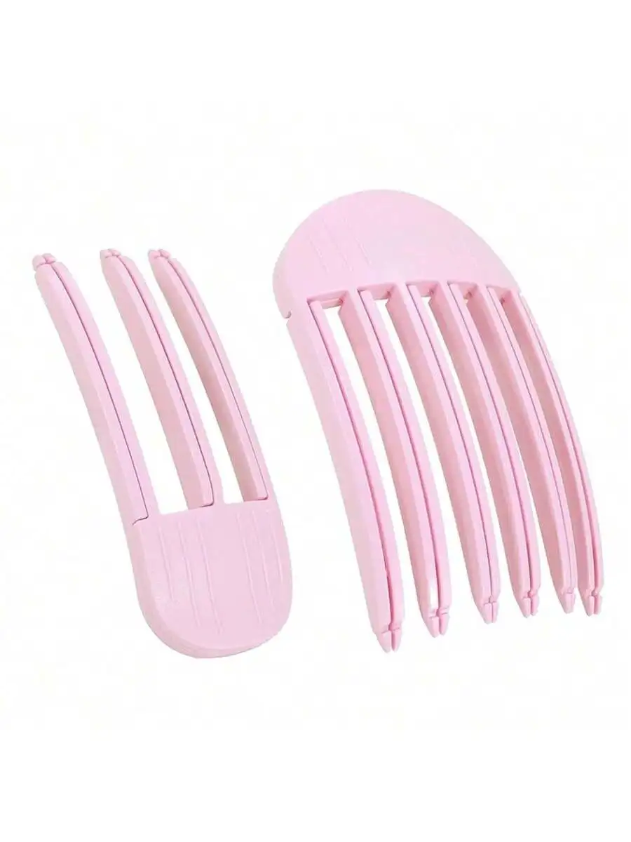 

Hair Volume Clip Root Lifter Comb For Curly Flat Hair 2PCS Pink