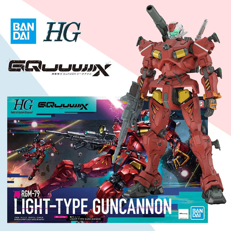 

Bandai Original HG 1/144 Gundam GQuuuuuuX RGM-79 LIGHT TYPE GUNCANNON Сборная модель Полная экшн-фигурка Коллекция игрушек Подарок