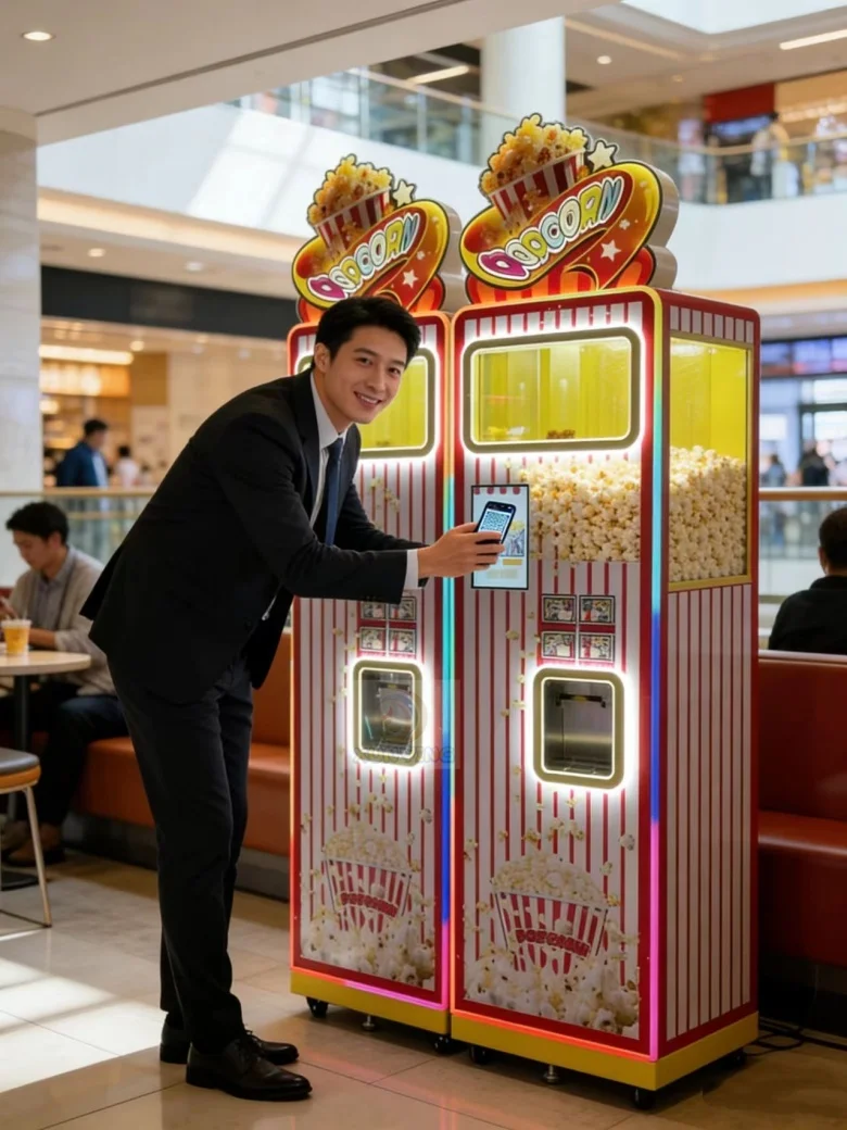 

Self Service 24/7 Smart Business Popcorn Machine Price Machine Popcorn Gas