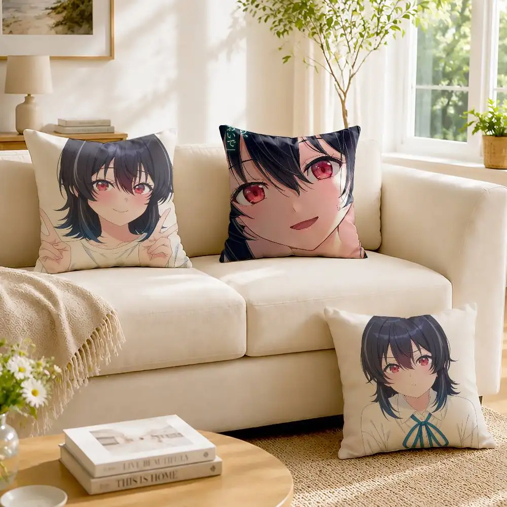 The Second Prettiest Girl A-Asanagi U-Umi  Custom Double Sided Print Square Pillow Cushion Cover