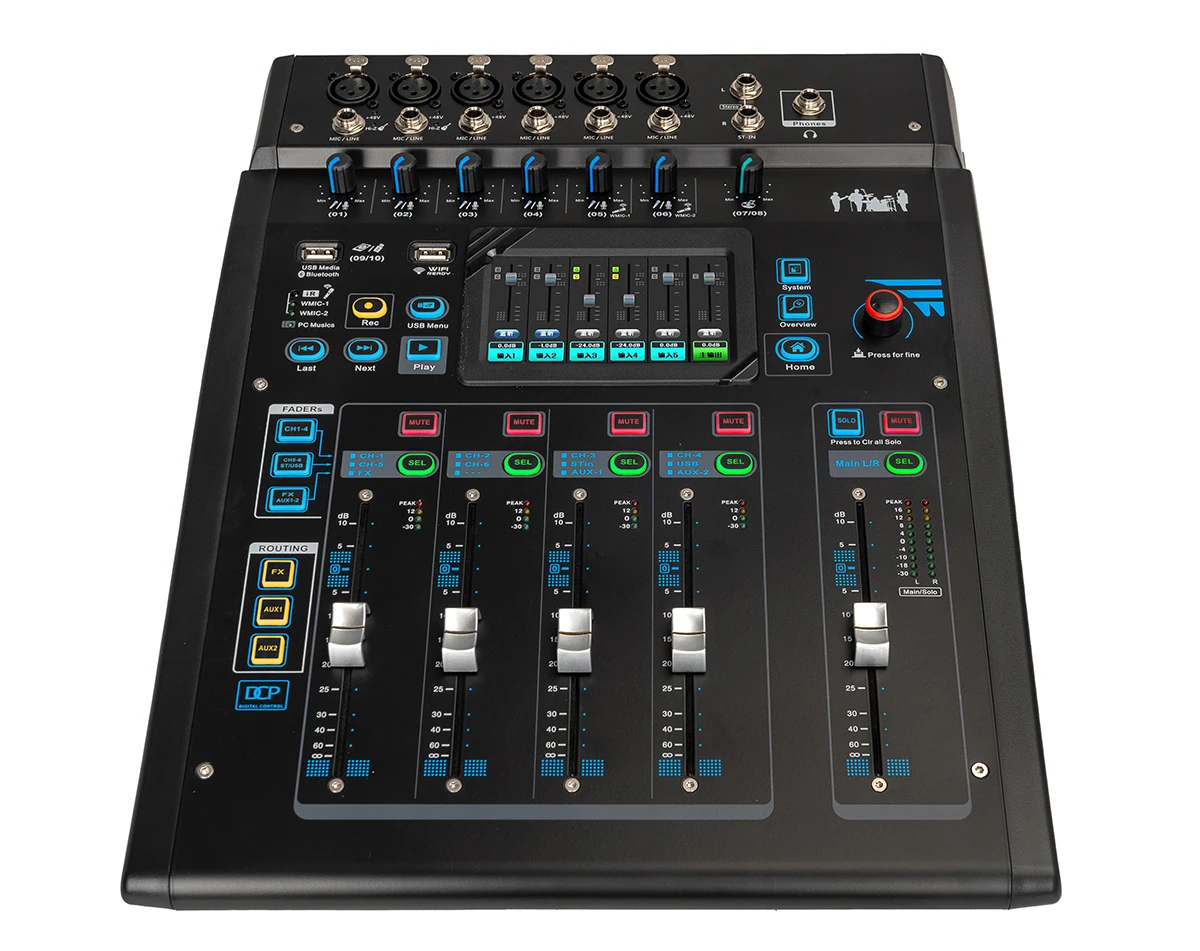 TF Series Professional Digital Mixer Audio Sound Board TF-10 TF-12 With DSP Effects Wireless Control High-Fidelity Audio