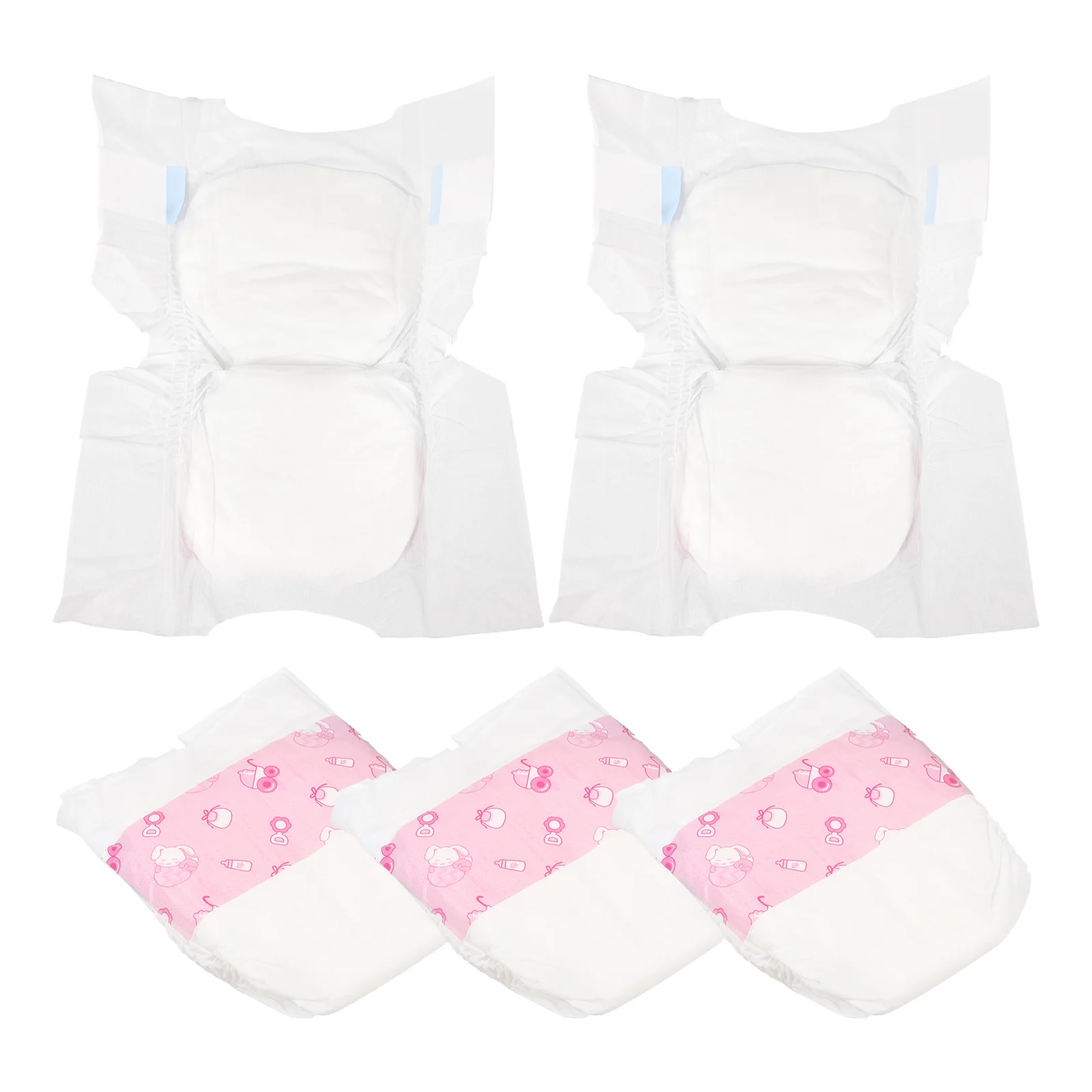 

5 Pcs Diapers Baby Stuff Accessories Infant Toys for Infants Dolls Pee Reusable