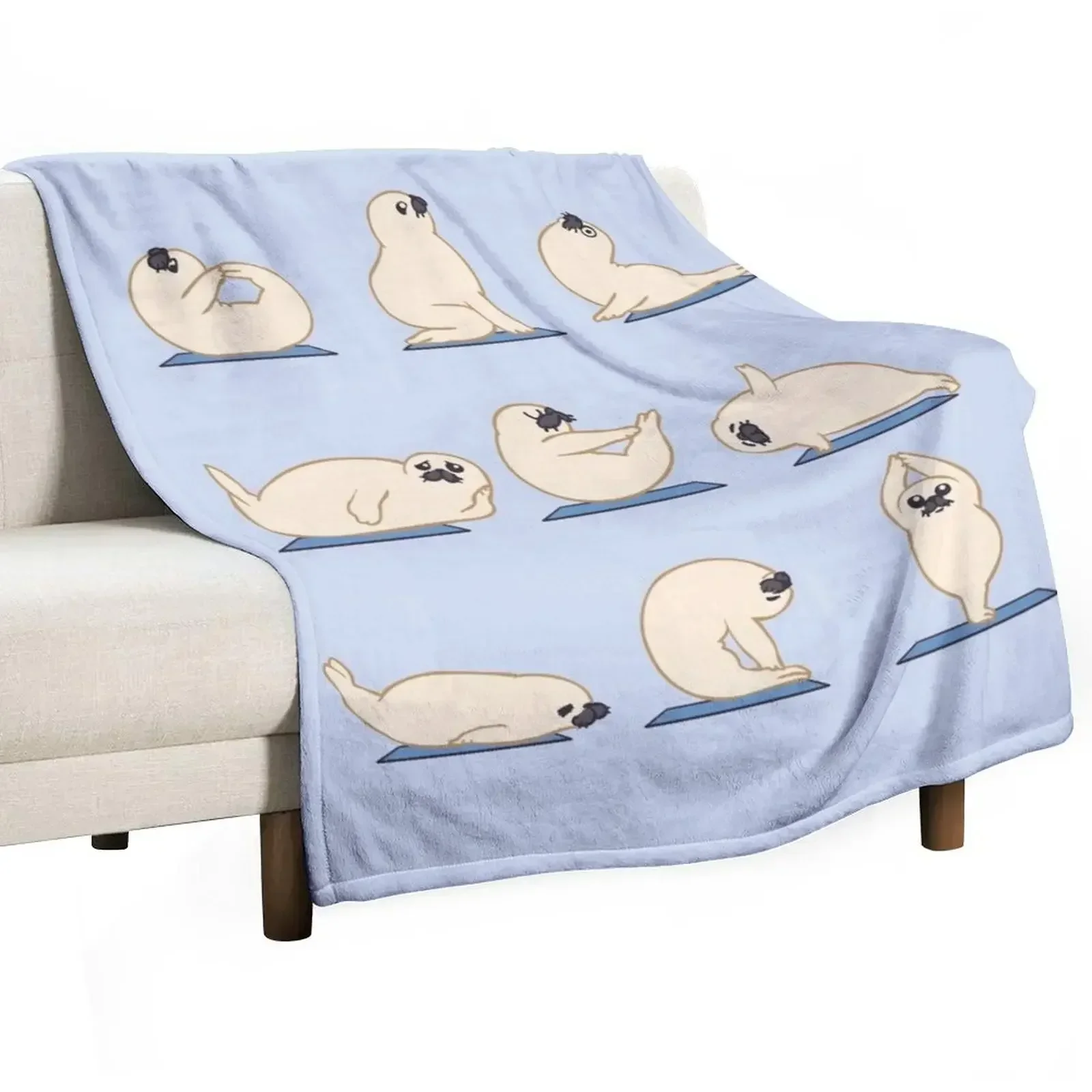 Baby Seal Yoga Throw Blanket Luxury Thicken Blankets For Bed Plaid Polar Decorative Sofas Luxury St Blankets