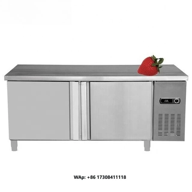 Restaurant Kitchen Stainless Steel Freezer Commercial 4 Doors Refrigerator Refrigeration Equipment for Sale