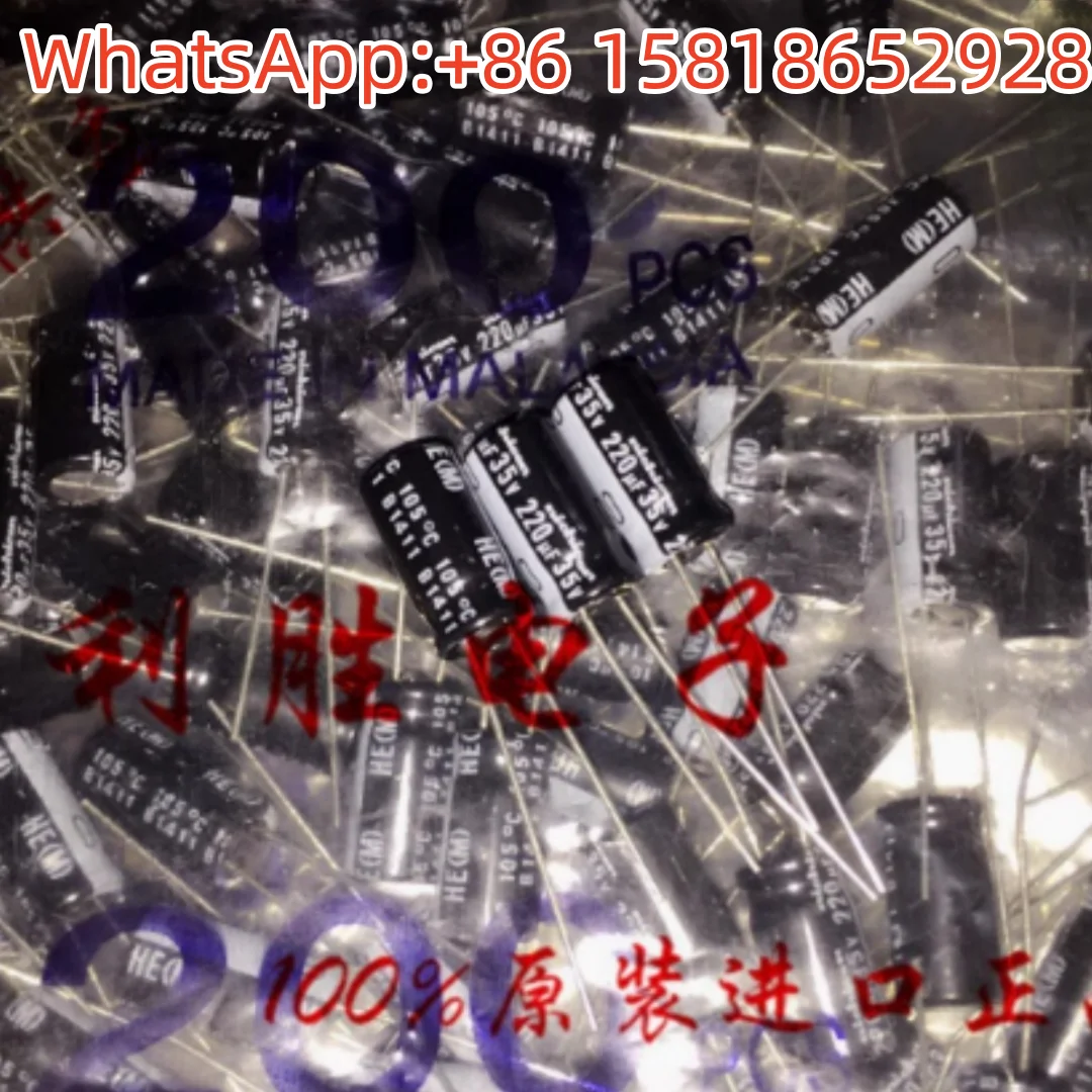 20pcs 220uF 35V Japan Nichicon Electrolytic Capacitor 35V220uF 8*15 PW HE High Frequency Low Impedance