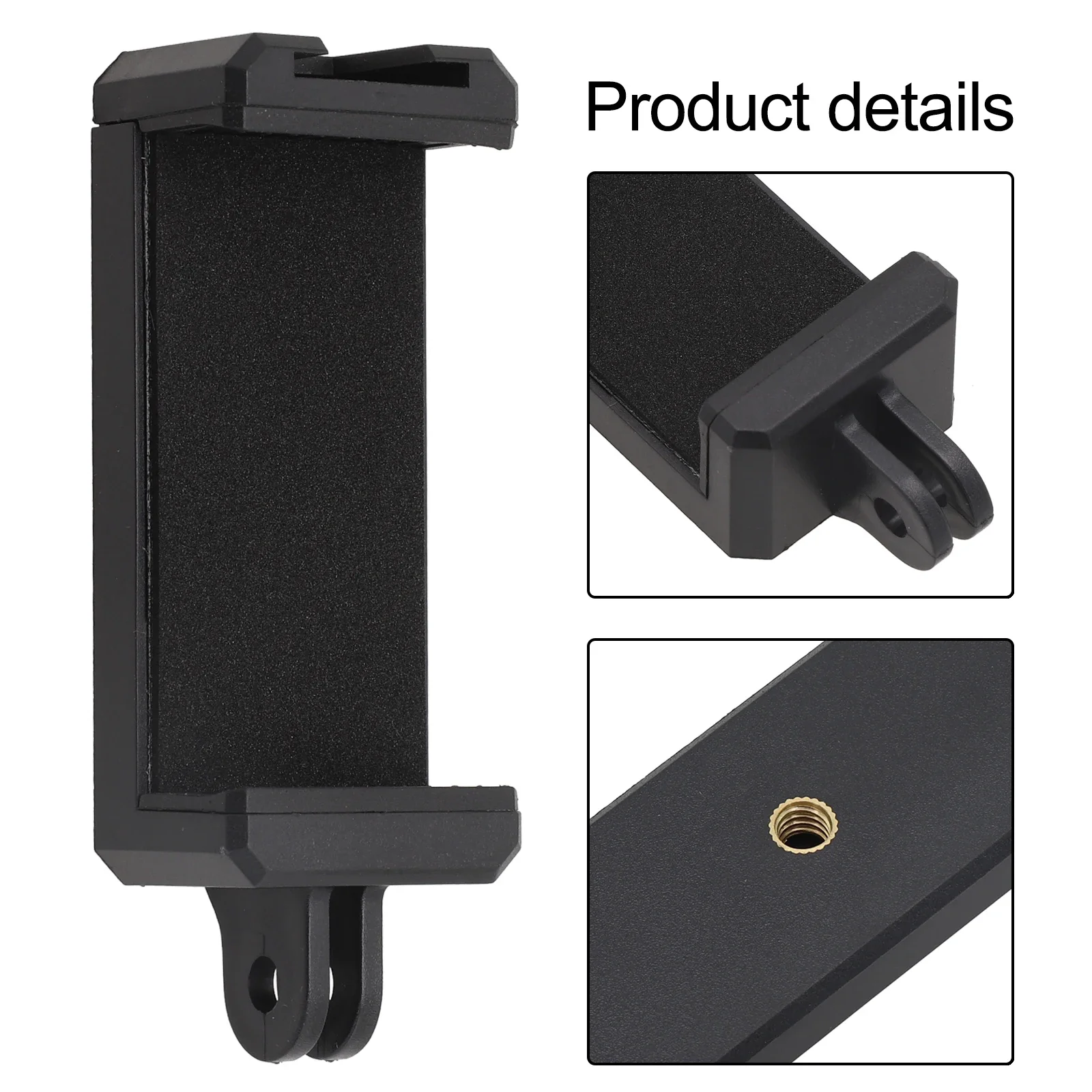 ผู้ถือโทรศัพท์คลิปขาตั้งกล้อง 1/4 นิ้วรูอ่อนนุชสําหรับ Mount Bracket Adapter สําหรับสมาร์ทโฟน Selfie Stick อุปกรณ์เสริมสําหรับกล้อง Action