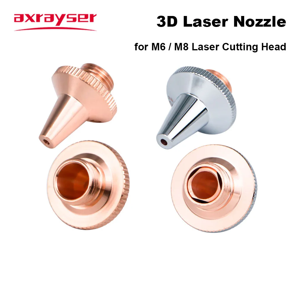 

3D Laser Cutting Nozzles M6 M8 Pipe Cutting Laser Nozzle Single Double Layer Chrome for Cutting Tube Raytools BT240S BM109 WSX