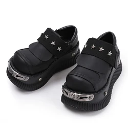 Original Subculture Y2g Hot Girl fondo spesso aumentato Big Head Muffin Bottom Shoes Cool Punk Small Casual Pumps Women