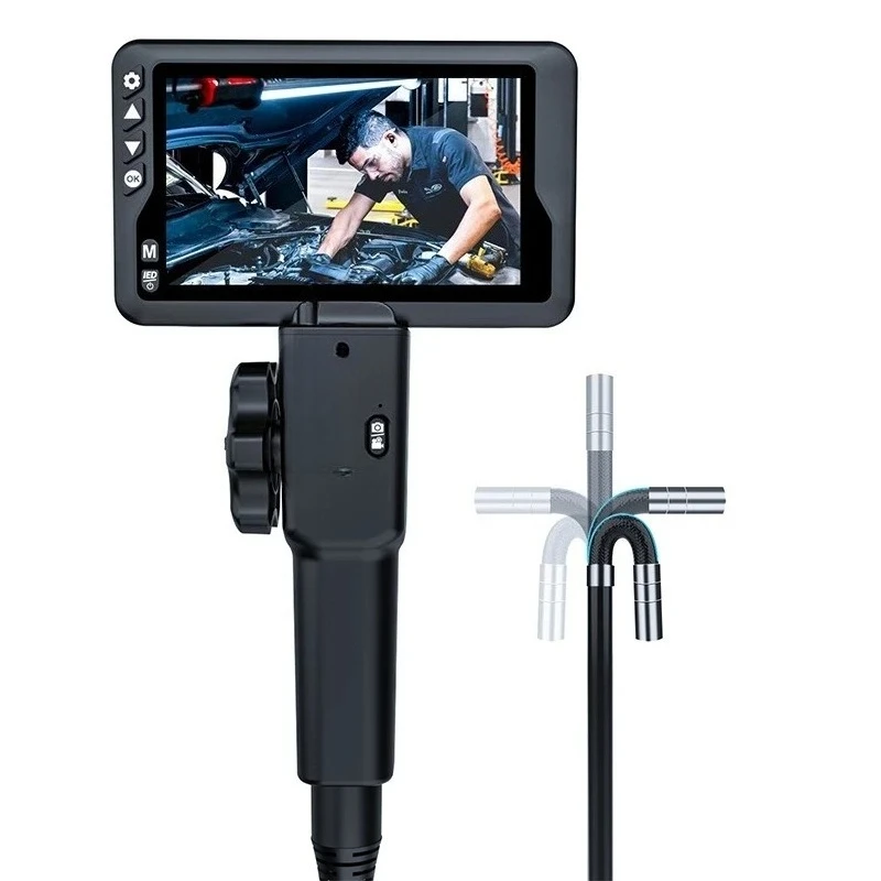 Steering industrial endoscope 5.5mm high definition lens high temperature resistant auto repair pipe