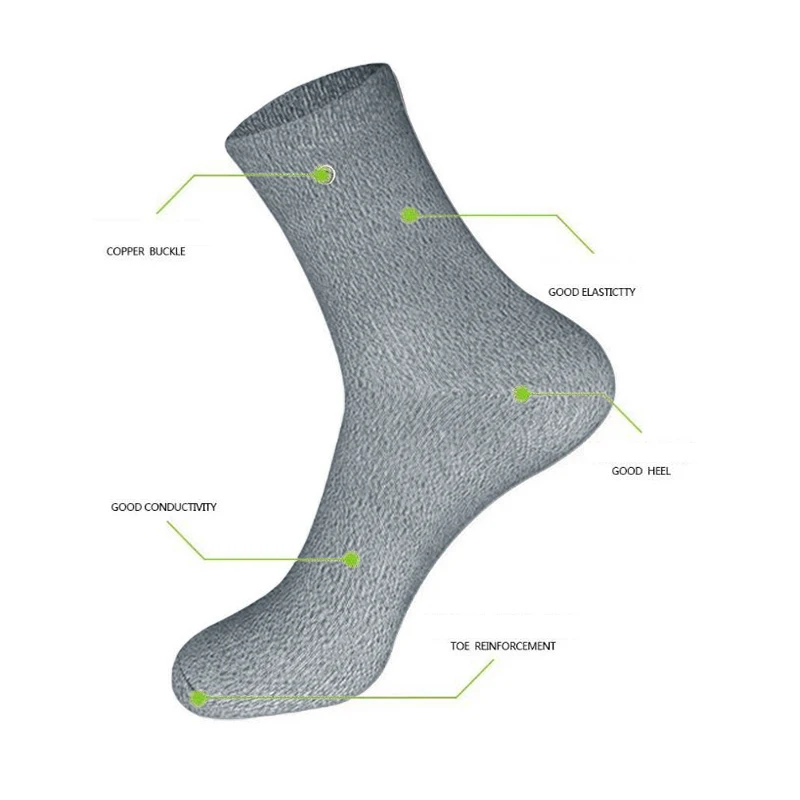Silver Fiber Anti-radiation Socks Unisex Health Protection Sock Conductive Anti-static EMF Anti Electromagnetic Radiation Socks