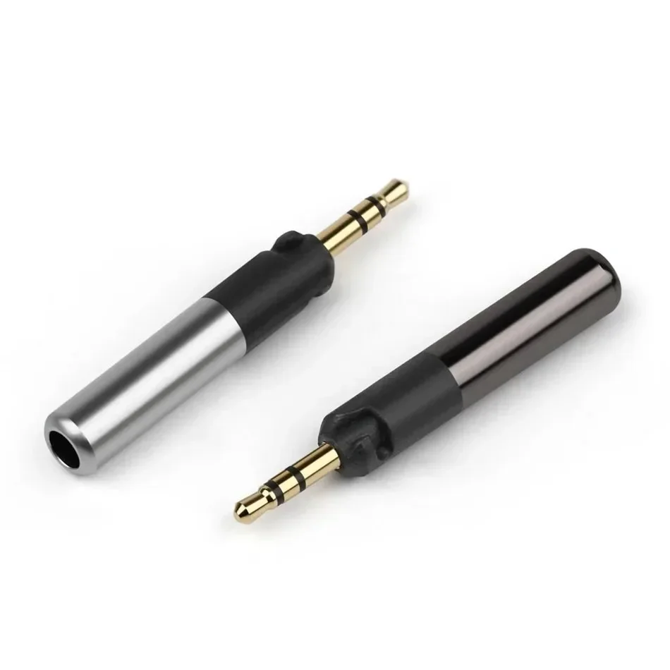 Złącza wtykowe 2,5 mm 3-biegunowe męskie 3/32" do ATH-R70X M50X M40X Gniazda audio słuchawek Pozłacane lutowane otwór na przewód 4 mm — zdjęcie produktu 6