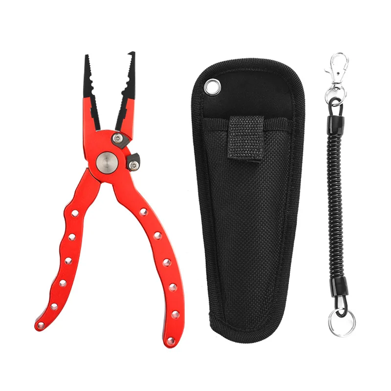 

Multifunctional Aluminum Alloy Fishing tongs Pliers High Hardness Tungsten Steel Fishing Line Cutter Stripper with Hook Remover