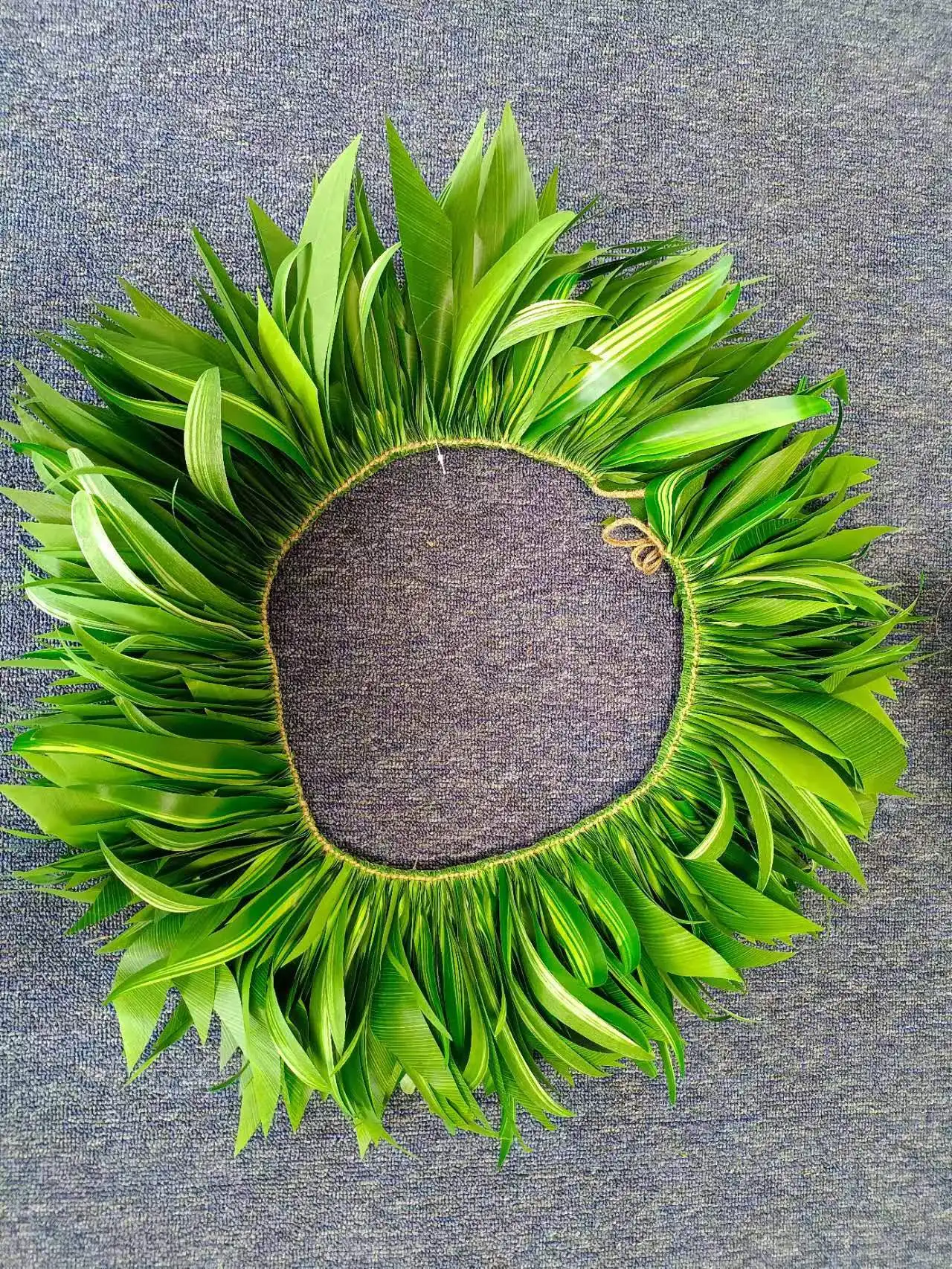 KN-hhb001XS 10Pcs/lot Artificial Ti Leaves Hip Hei Polynesian Belt Tahitian Bustle Hand-braided Cook Island Hula Dance Hipband