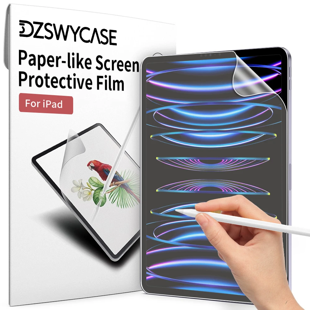 3 Pcs Like Paper Film Screen Protector For iPad Air 11 M3 Pro 12.9 13 M4 M5 Air 3 4 5 11th 10th 9th Gen Mini 4 5 6 7 Accessories