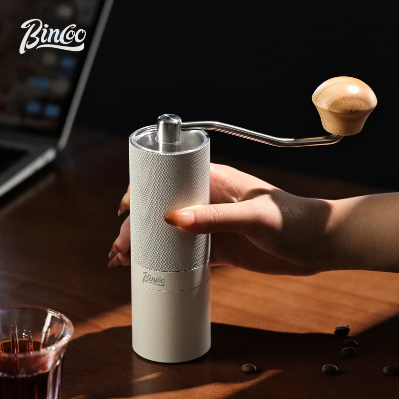 BINCOO Manual Coffee Grinder Six-star Steel Core Hand Coffee Mill Portable Coffee Bean Grinder Adjustable Grind For Espresso Dri