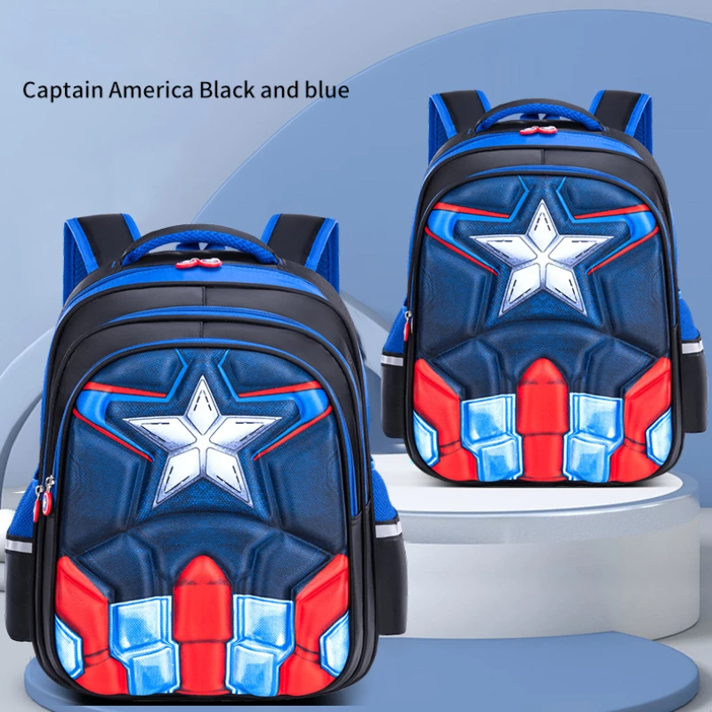 Marvel Series Movies Avengers SpiderMan Captain America Children Backpack Leisure Travel 3D Printing Schoolbag Kid Birthday Gift