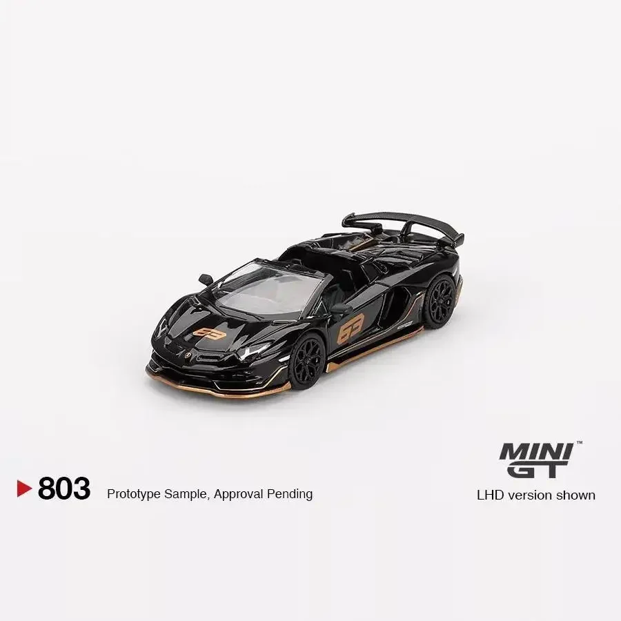 

В наличии MINIGT 1:64 легкосплавный автомобиль Lamborghini Aventador SVJ 63.
