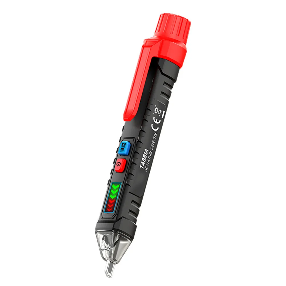 Digital Voltage Tester Pen TA881A Non Contact AC Detector with Live Neutral Wire Alerts and Adjustable Sensitivity