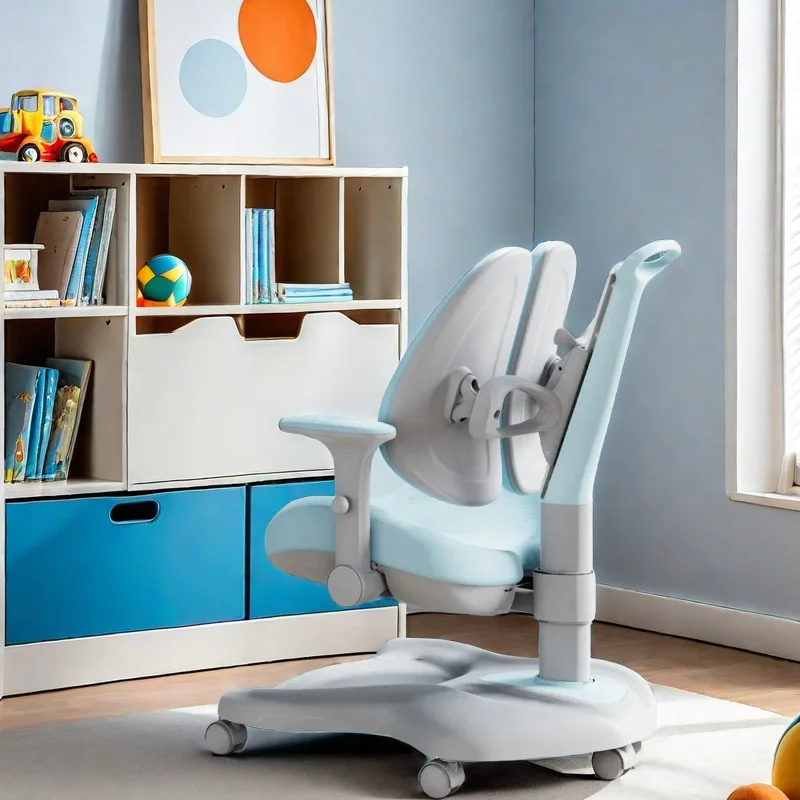 Kinderstoel Kinderen Schoolmeubilair Kinderkruk Ontwerp Groeiende fauteuil Designer Veiligheidszitjes Meisje Studie Silla Infantil Kamer