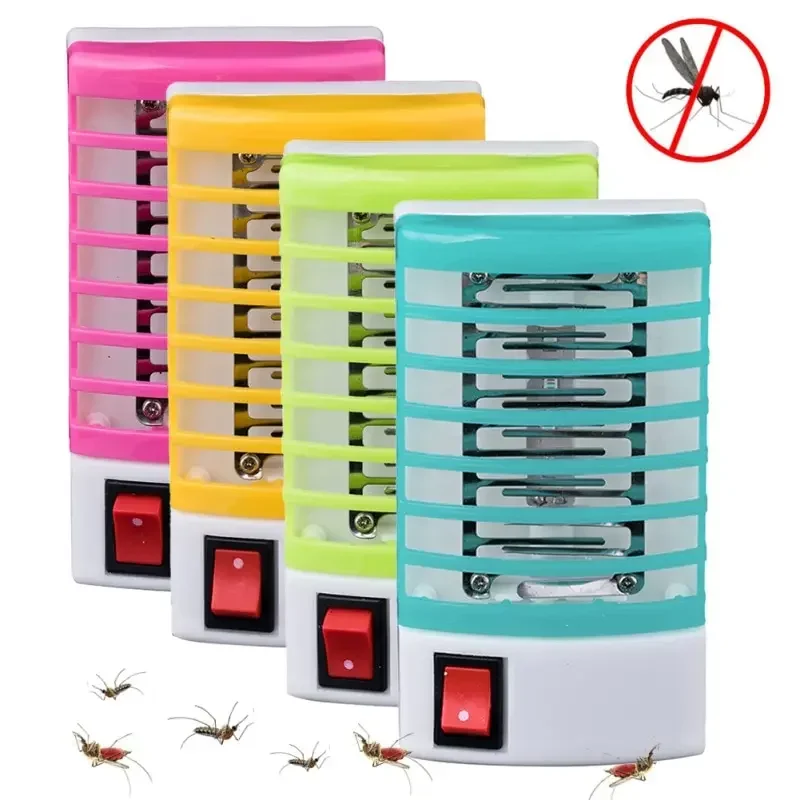 Mini Mosquito Lamp LED Night Light Household Electronic Mosquito Repellent Lighting Socket EU Plug Fly Insect Killer Catcher