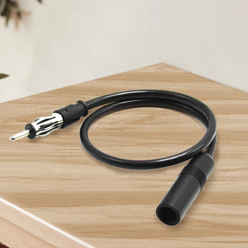 Car FM Antenna Extension Cable Radio Adapter Male To Female Antenna Conversion Modification Cable Cord Wire Line For Car Audio
