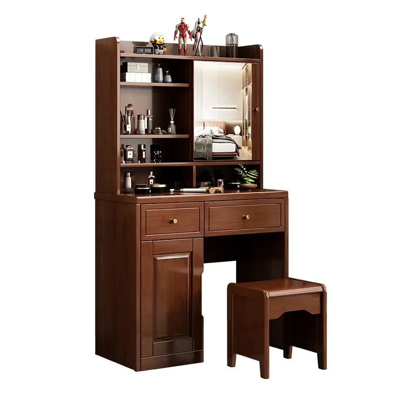 Chinese solid wood dresser small apartment modern simple mini dressing table