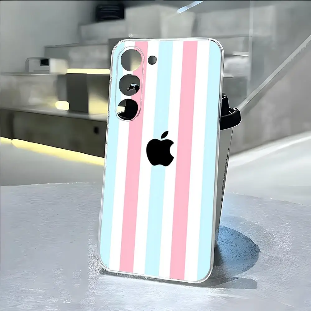 Luxury A-Apple Logo Phone Case For Samsung A16 A26 A36 A56 A35 A55 A14 A34 A54 A13 A23 A53 Transparent Drop Cover