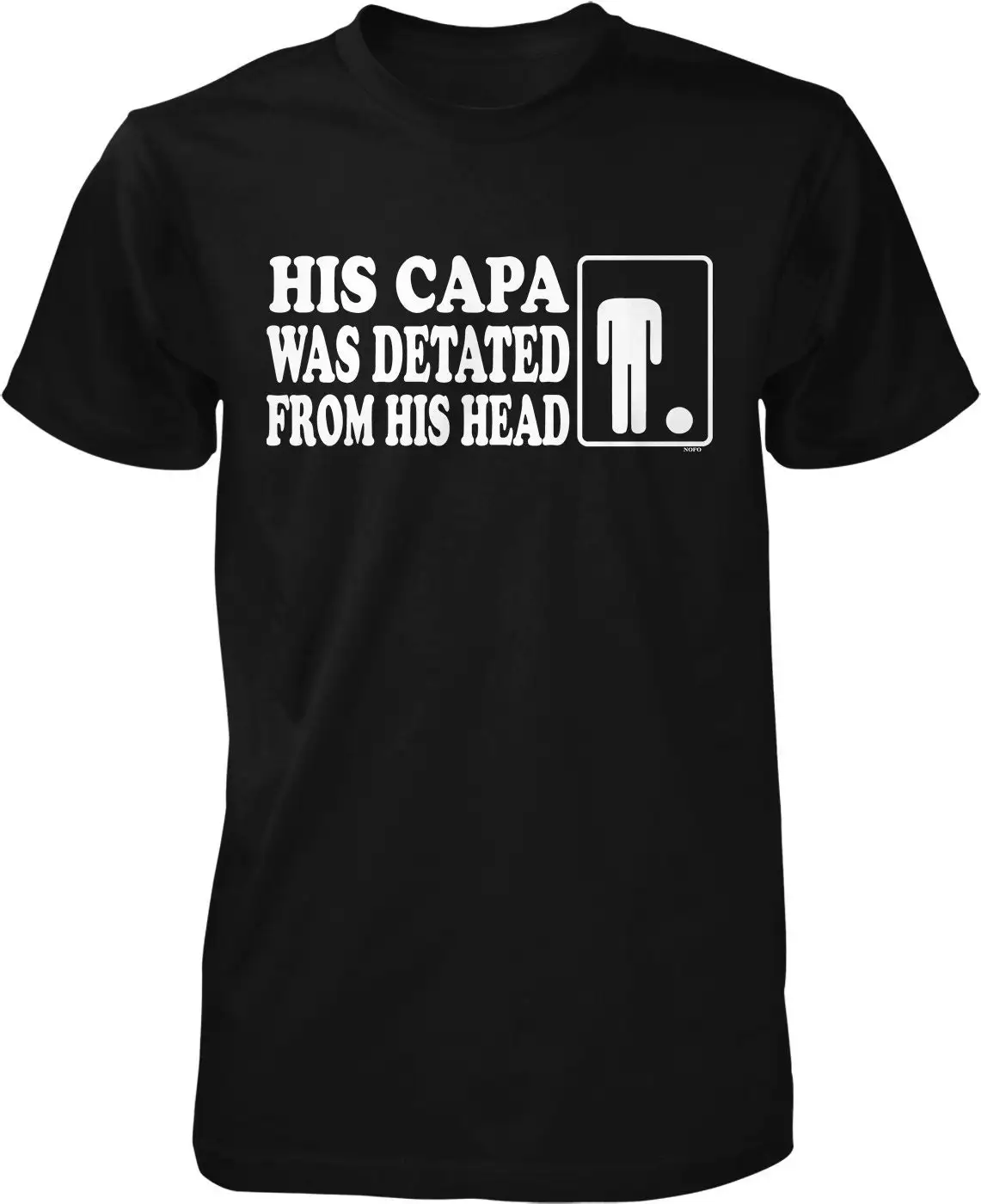 His capa was detated from head Men's T shirt HOOD_02830