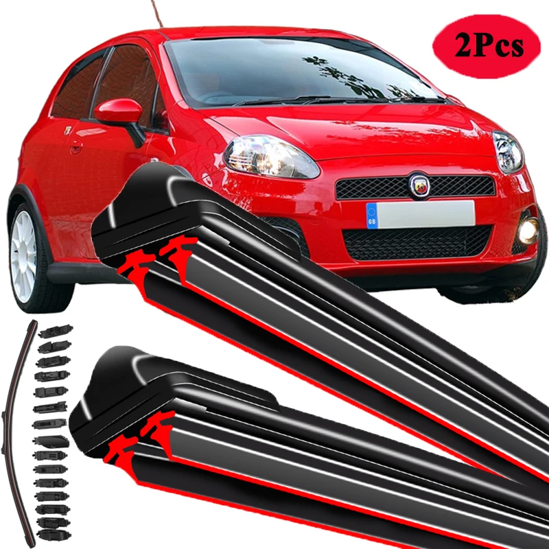 

For Abarth Punto Grande Punto Punto Evo 1994-2016 176 188 199 Car Windshield Wiper Blade Front Windscreen Windshield Accessories