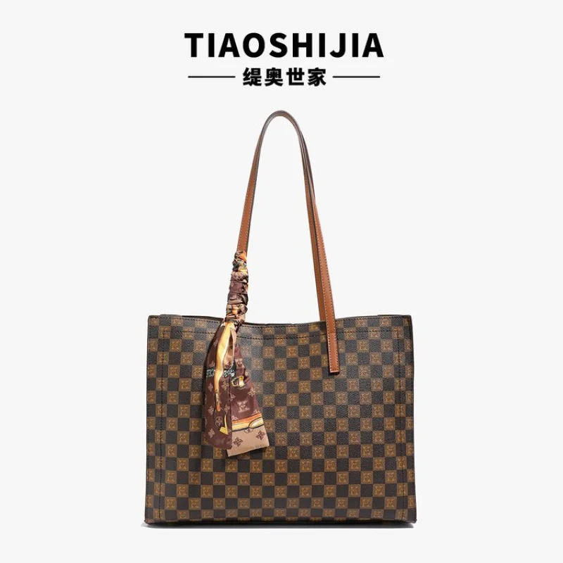 حقيبة كتف أنيقة للسيدات مصنوعة من جلد الغنم الدهون موناكو كاجوال عتيقة ومظهر أنيق وواسع #3