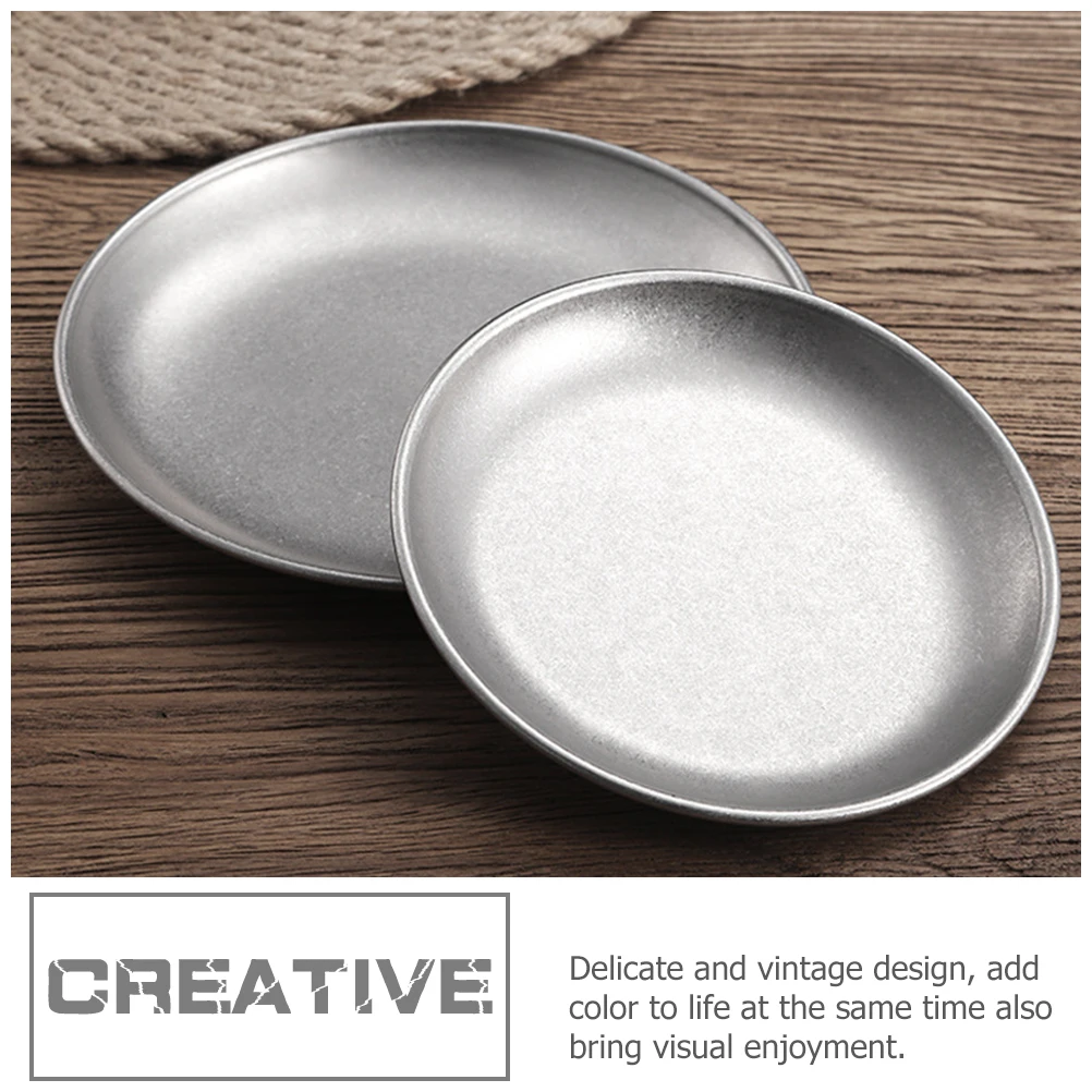 

Household Bbq Grill Meat Holder Stainless Steel Multi-Function Baking Tray Flat Bottom Food Serving Dish Baking Accessory