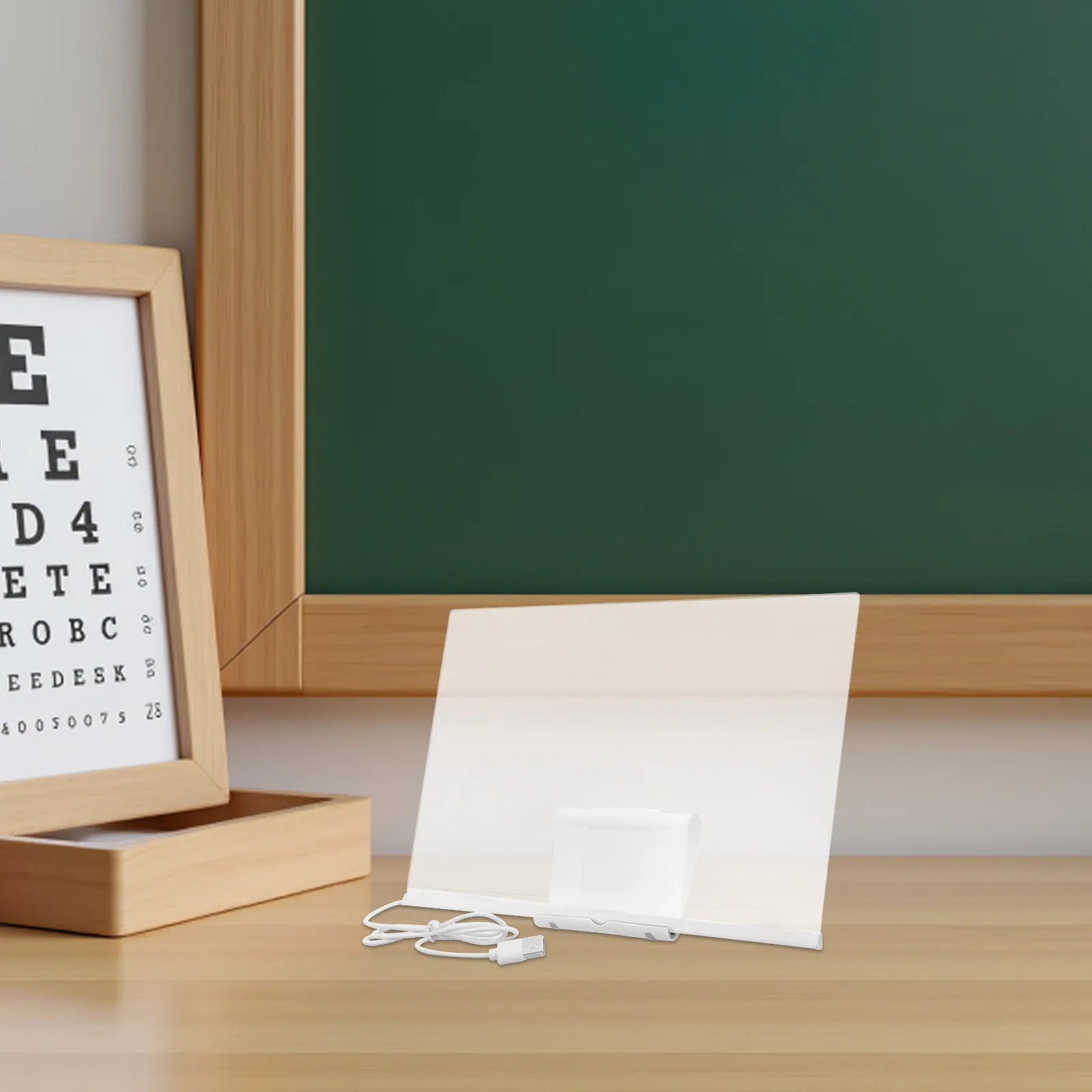 1Set LED Acrylic Writing Pad Rewritable Glow Message Board for Office Home Birthday Note Doodle Drawing Lighted Sketch Board