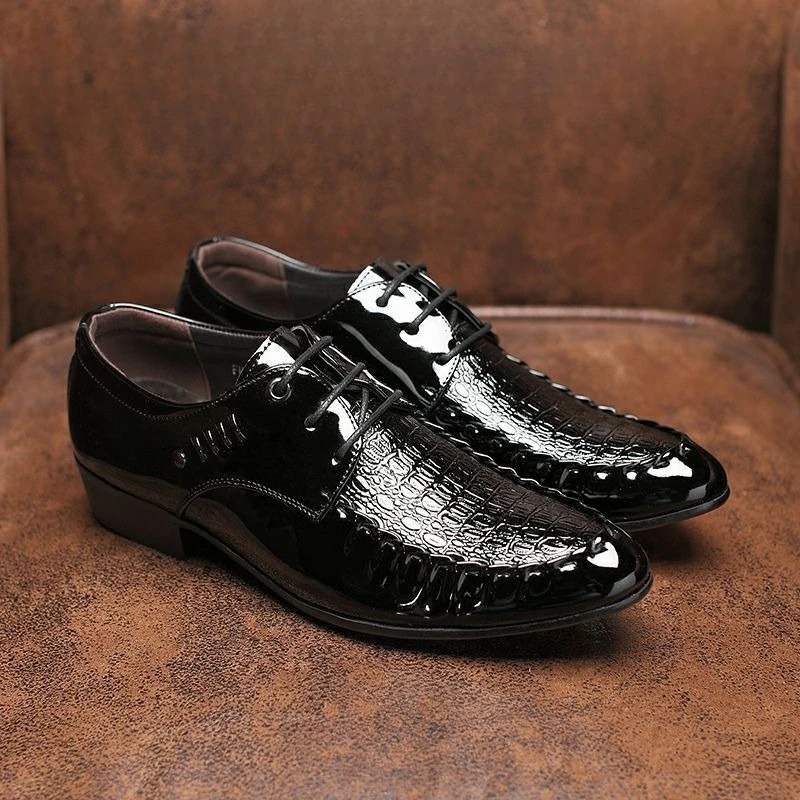 

Яркая верхняя обувь для мужчин на весну и осень со шнурками. Элегантные и классические итальянские роскошные дизайнерские туфли из воловьей кожи. 39, мужские модельные туфли.