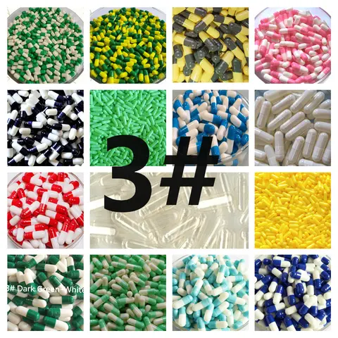 3 # 10,000PCS, 빈 캡슐! 흰색 흰색, 로얄블루-흰색 젤라틴 빈 캡슐,(분리 또는 닫힌 빈 캡슐)!