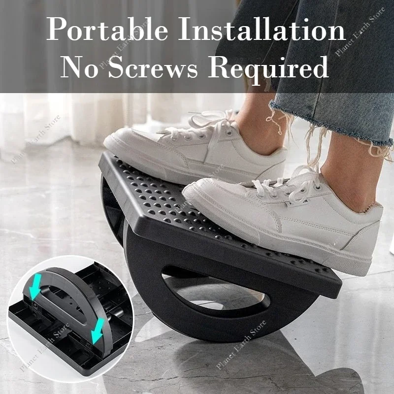 1PC Tragbare Fußstütze Unter Schreibtisch Fußstütze Ergonomischer Fußhocker Rocker Balance Board Bequemer Fußhocker für Home Office
