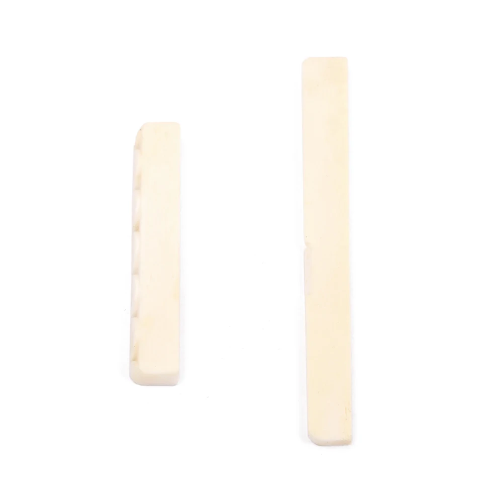 

Guitar Classical Ox Bone Upper Lower Saddle Arch Shape For 6-String Bridge Nut Replacement Durable Accessories