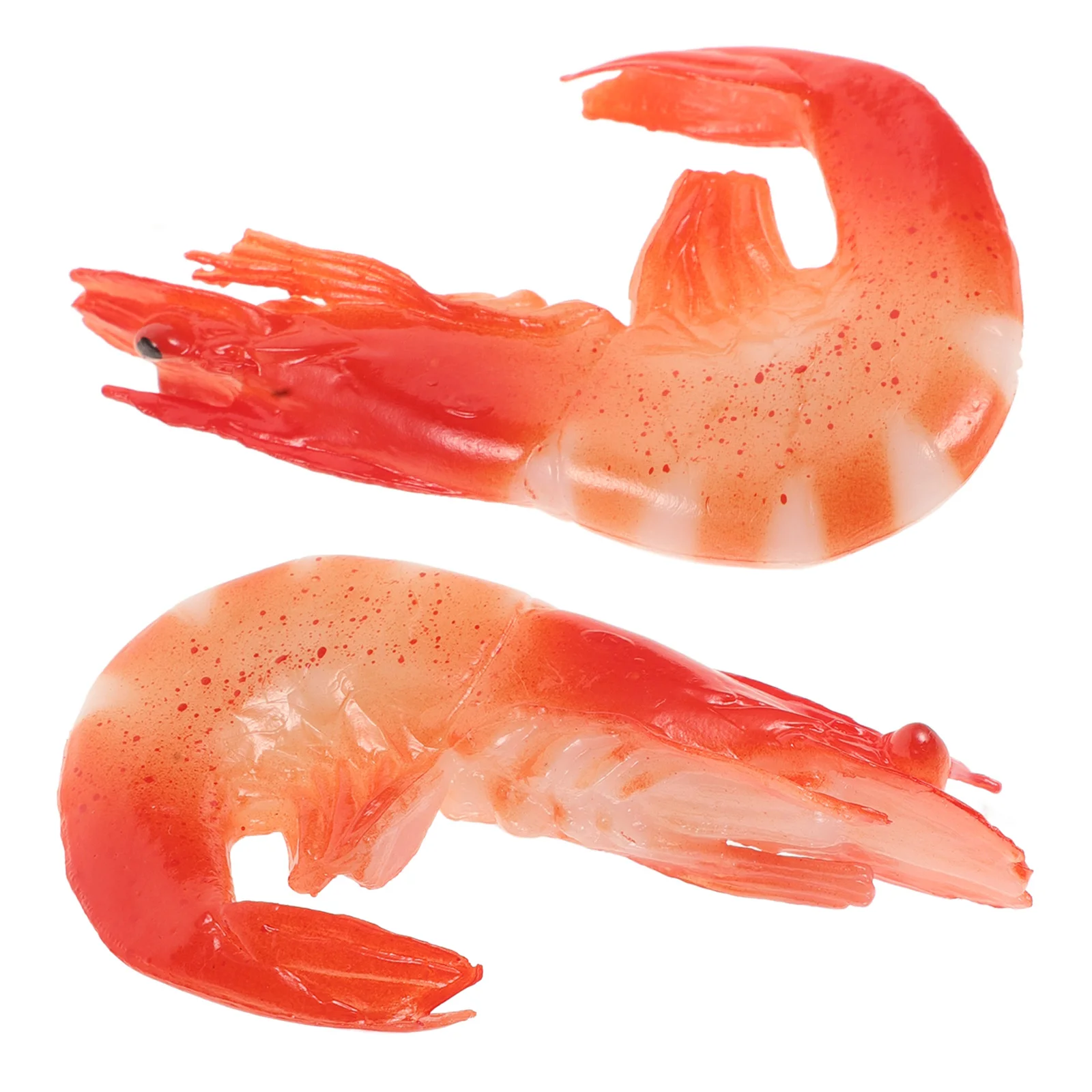 

2 Pcs Magnets Fridge Shrimp Refrigerator Aesthetic for Cute Artificial Red Decorative Office