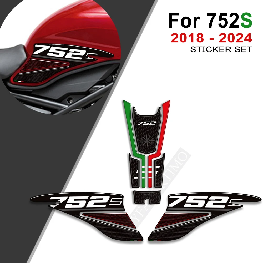 

For Benelli 752S 752 S Motorcycle Stickers Fuel Oil Tank Pad Protector Side Knee Decals Kit 2018 2019 2020 2021 2023 2024